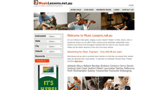 Desktop Screenshot of musiclessons.net.au