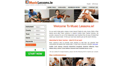 Desktop Screenshot of musiclessons.ie