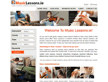 Tablet Screenshot of musiclessons.ie